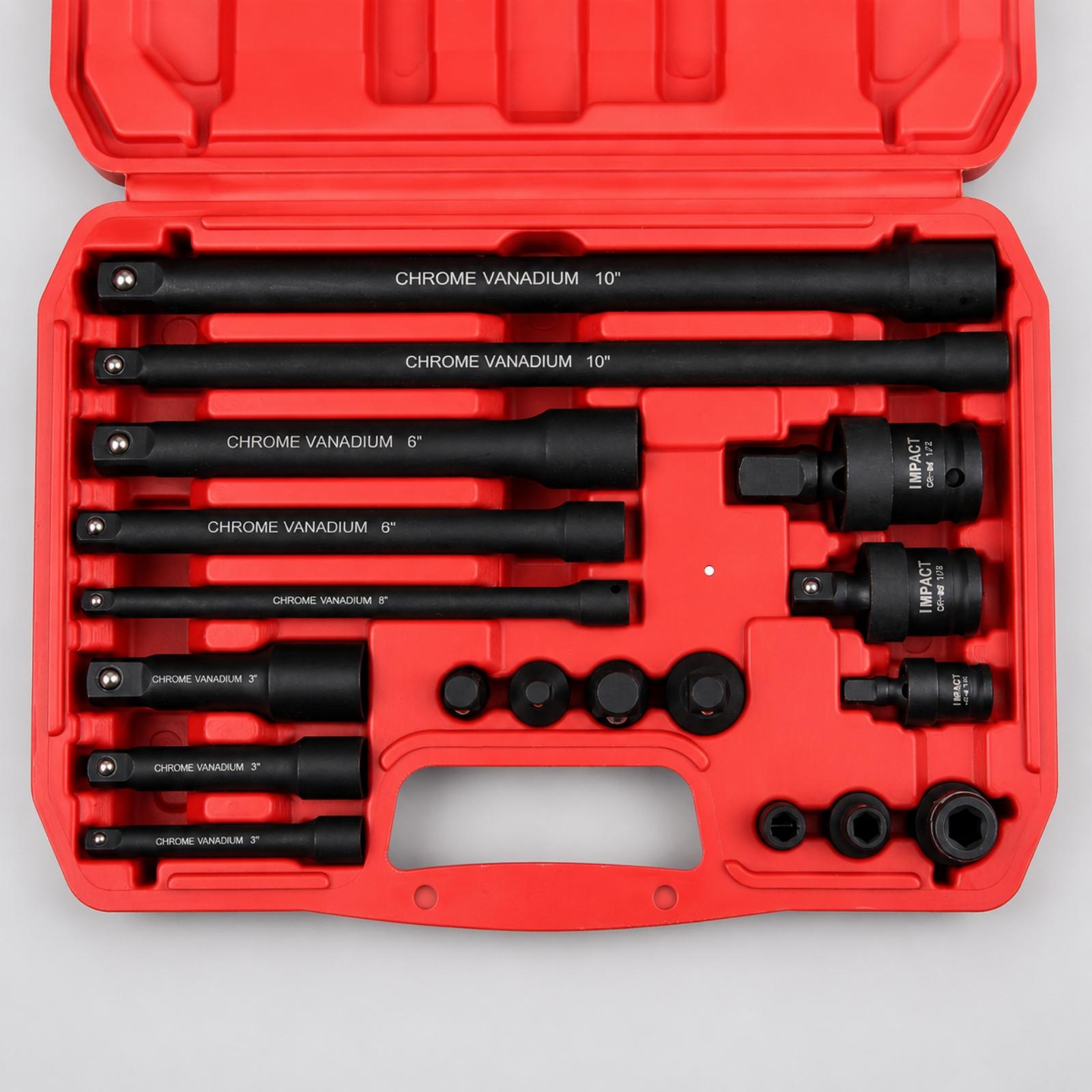 임팩트 렌치 키트 18종 연장봉, 유니버셜 조인트 어댑 - Automotive Tools 리뷰 및 가격